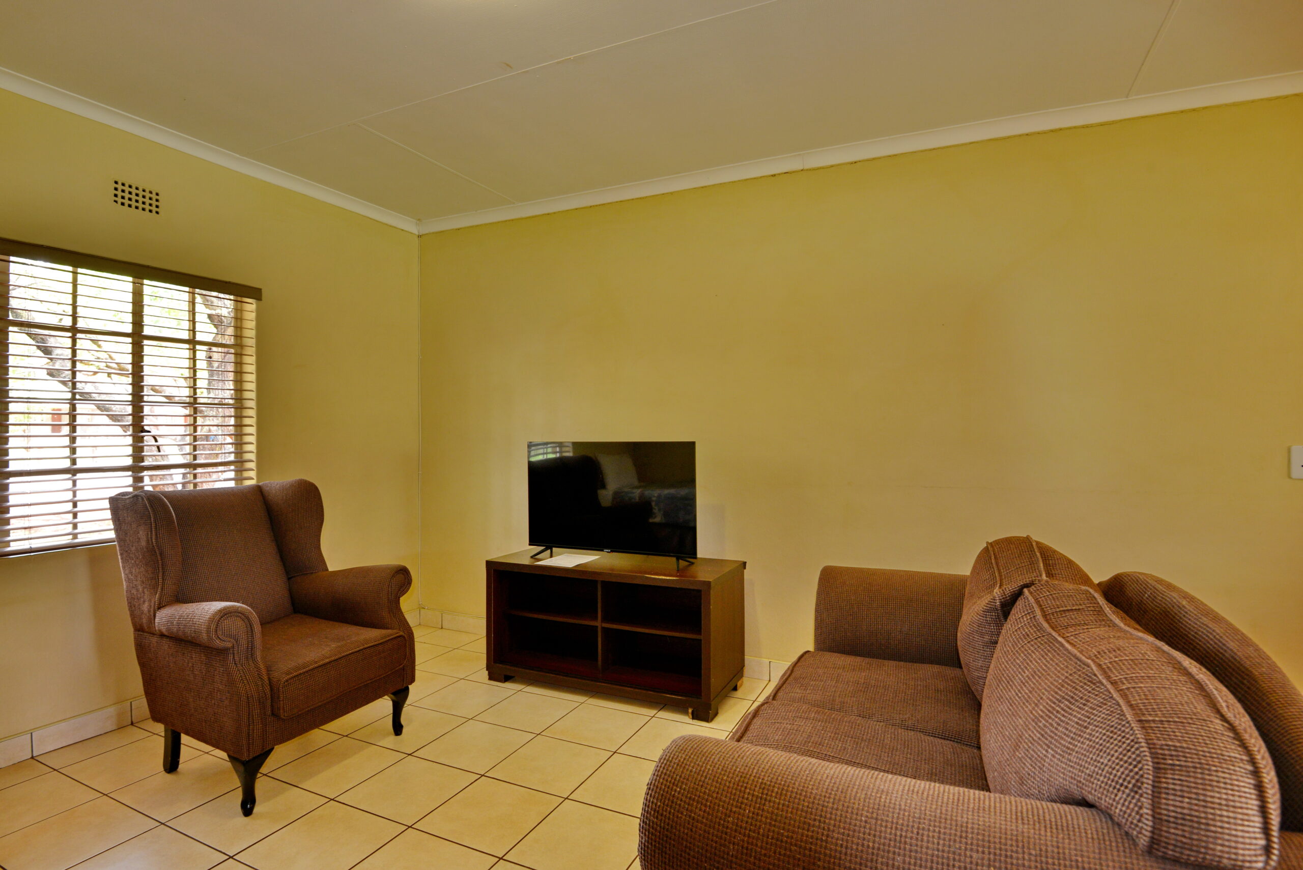 Standard two-bedroom chalet lounge