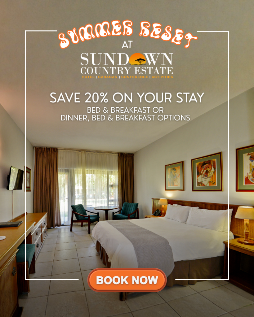 Comfortable accommodation at Sundown Country Estate near Rustenburg offering 20 percent off summer stays with breakfast or dinner options