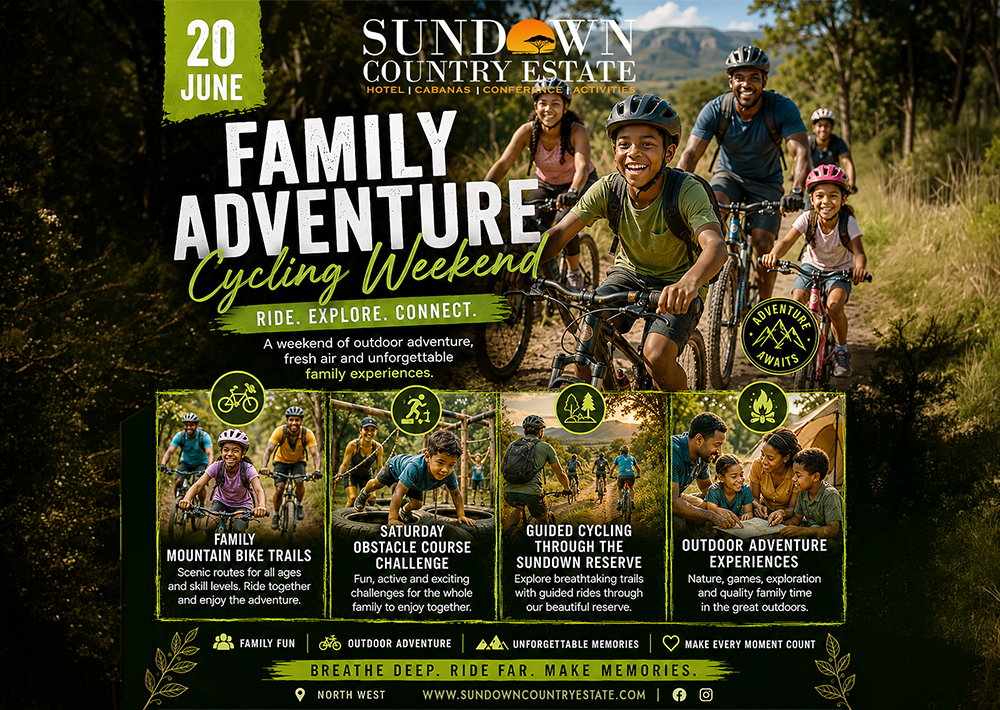 Family cycling weekend near Sun City for Sundown guests
