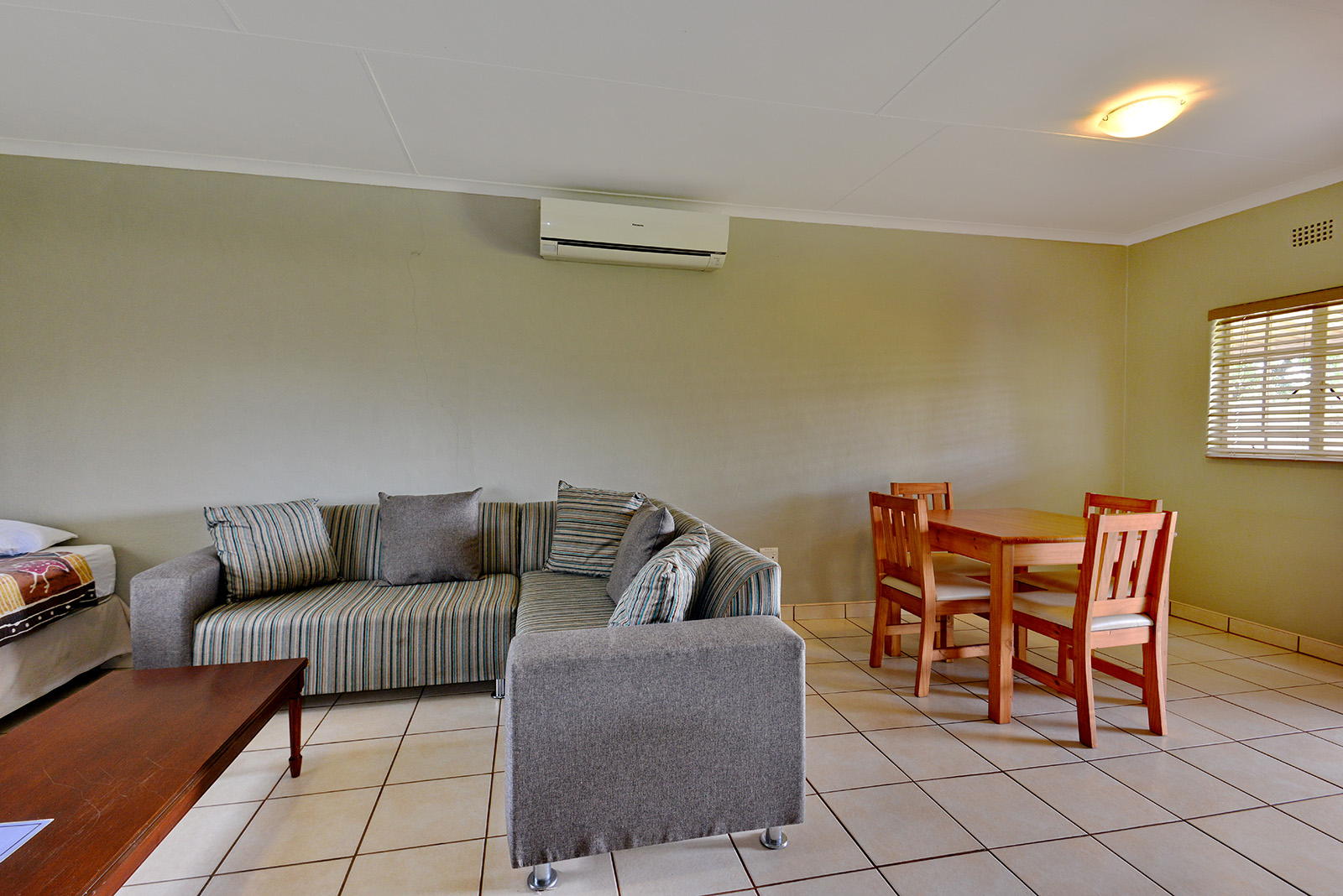 Executive one-bedroom chalet lounge