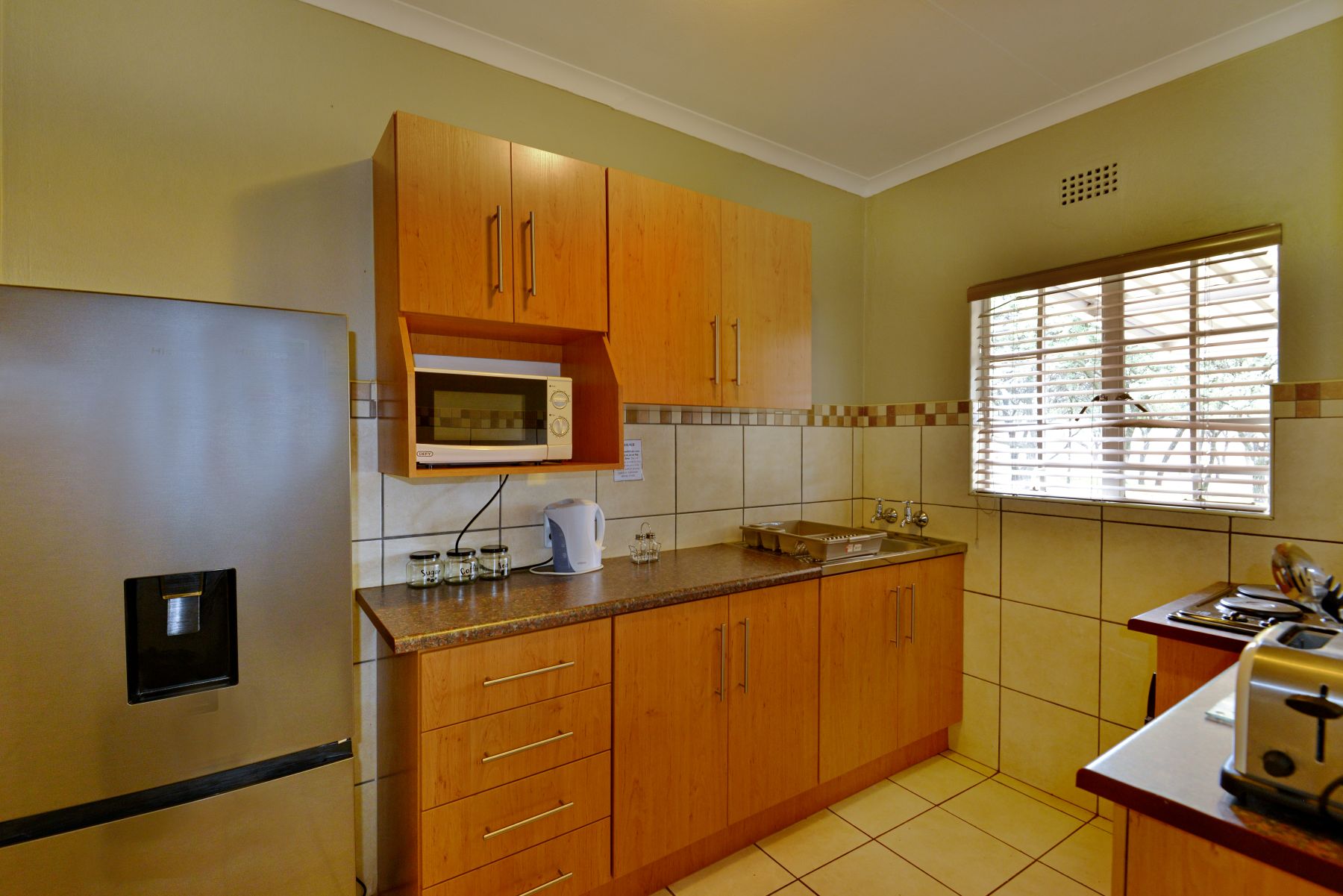 Executive two-bedroom chalet kitchen