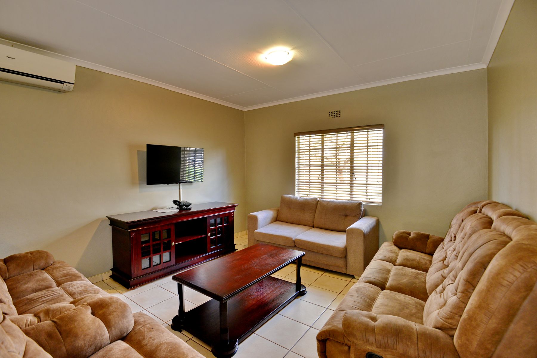 Executive two-bedroom chalet lounge