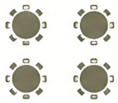 Banquet table setup icon