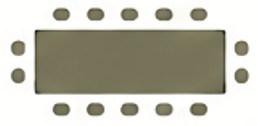 Boardroom table setup icon