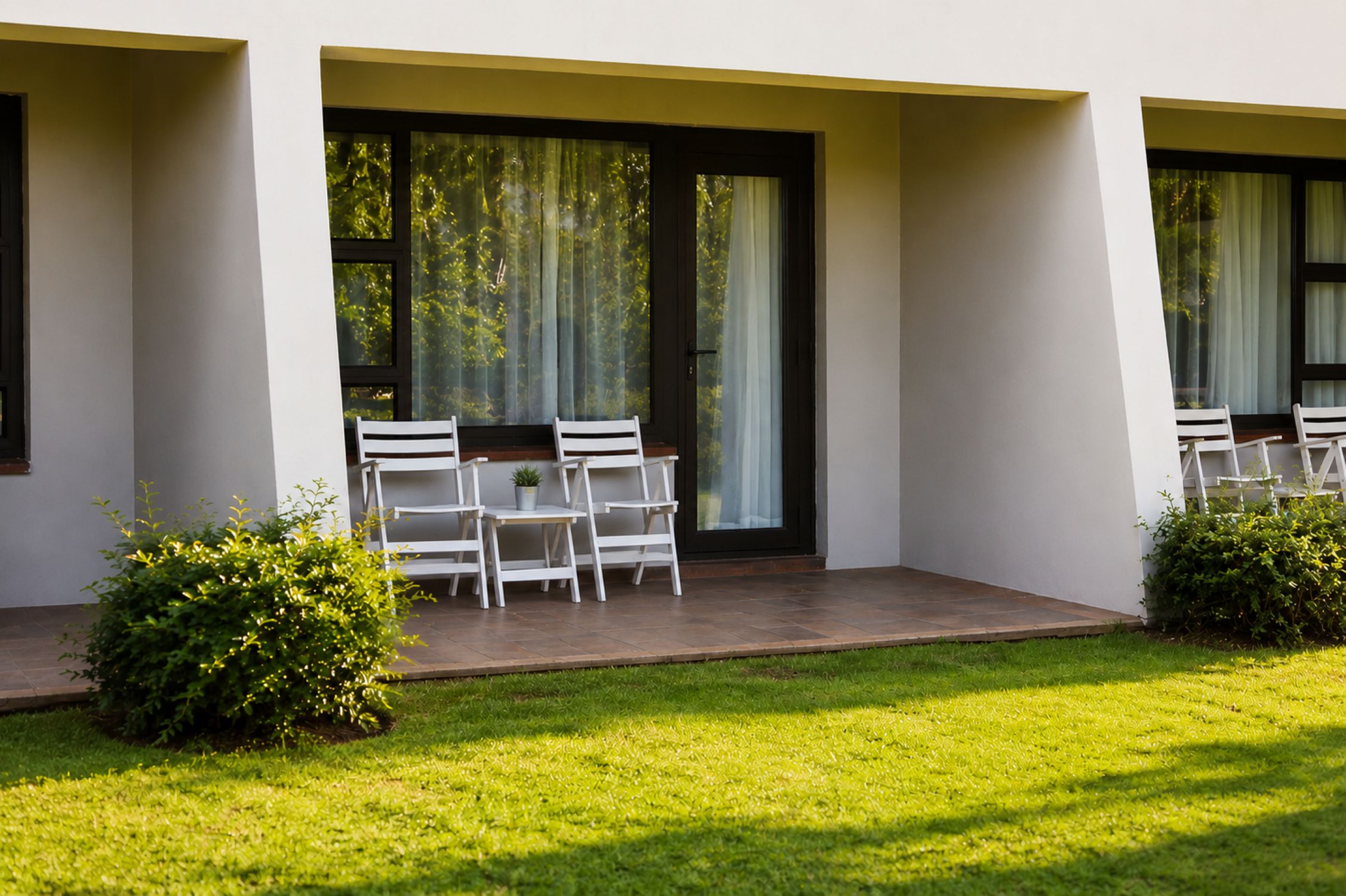 Executive Double Room patio view near Sun City and Pilanesberg