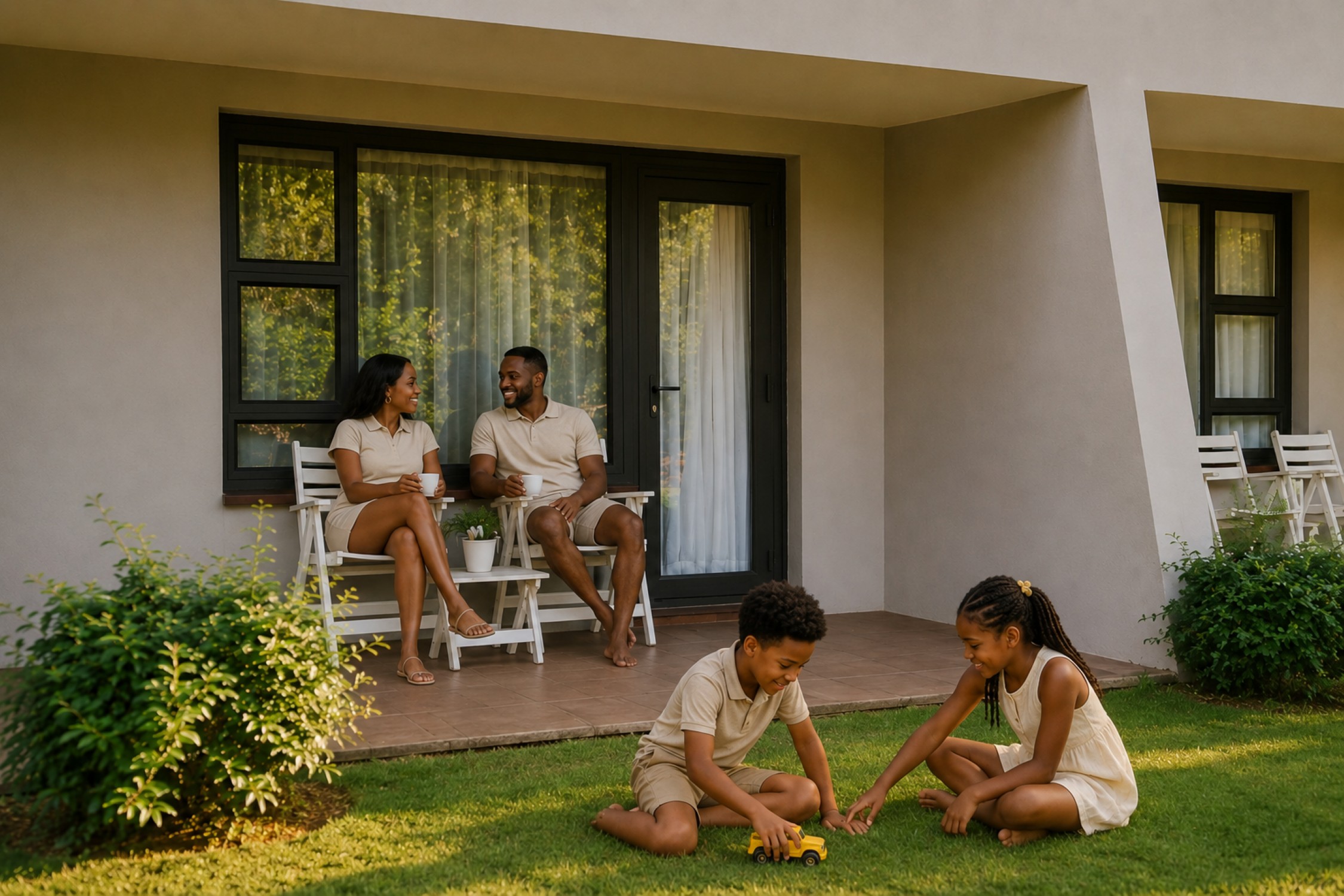 Family Room patio for family accommodation near Sun City