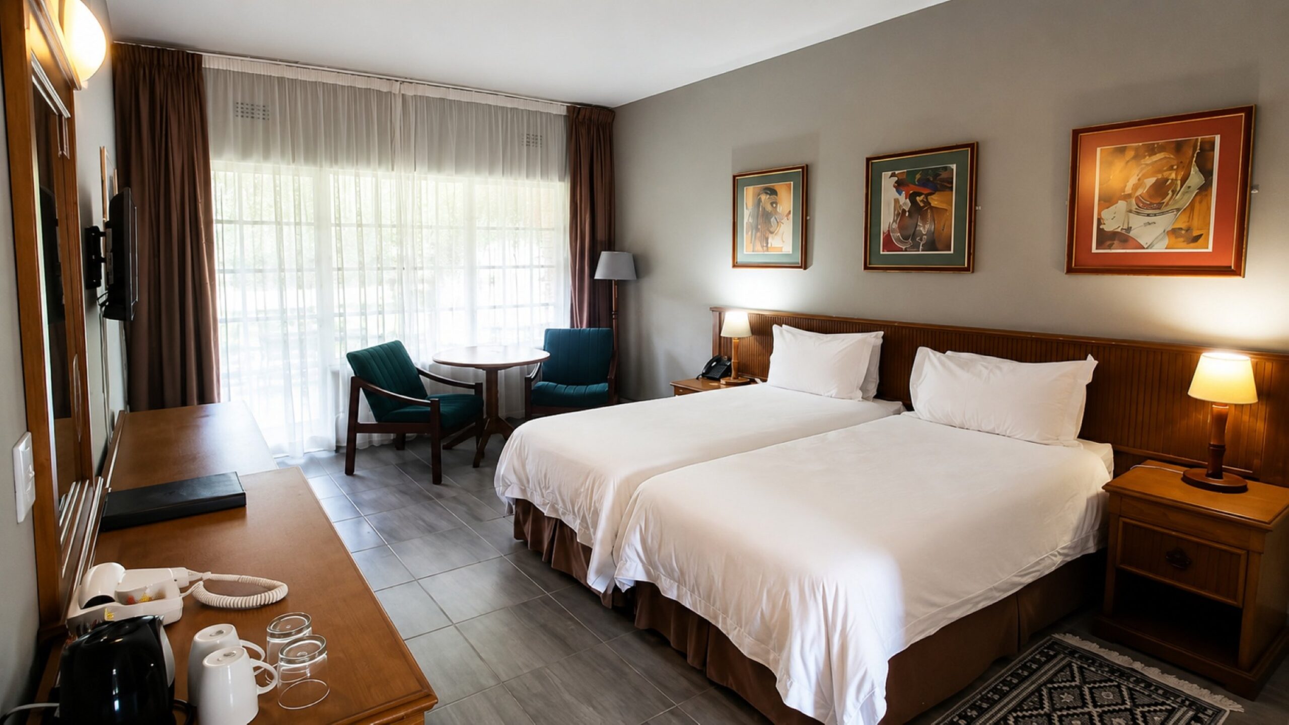 Standard Twin Room near Sun City at Sundown Country Estate with two separate beds