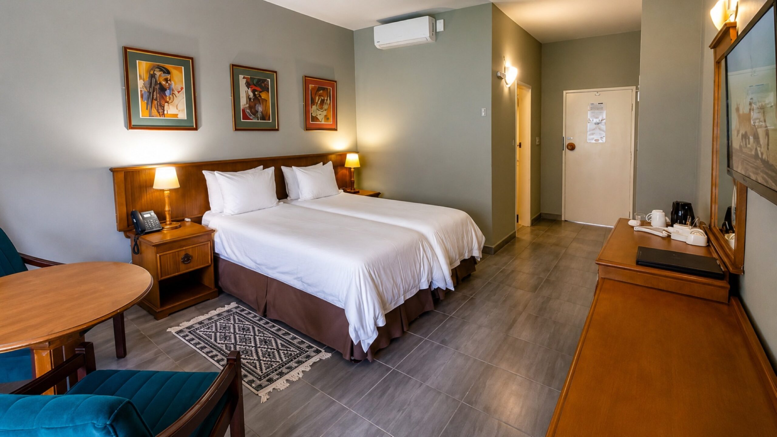 Standard Twin Room with two twin beds near Sun City and Pilanesberg