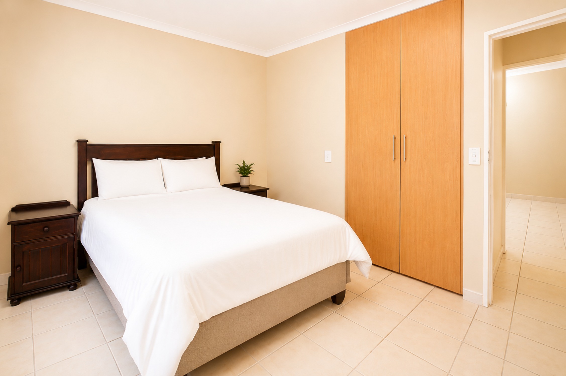 Second bedroom in the Standard Two-Bedroom Chalet near Sun City and Pilanesberg